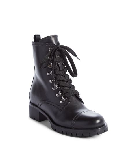 prada ladies winter boots|prada military boots.